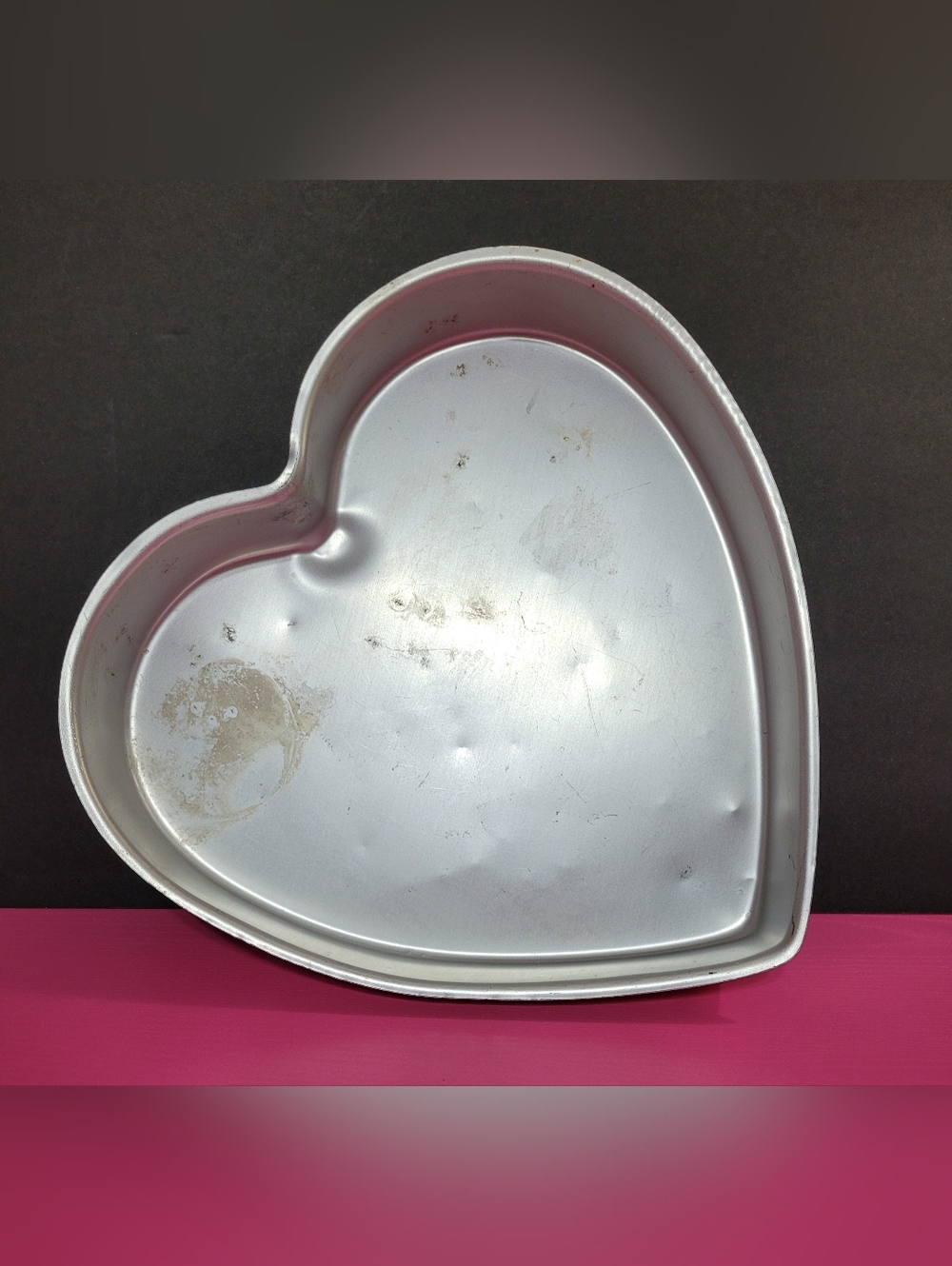 Vintage Wilton Large Aluminum Heart-Shaped Cake Pan No. 2105-5168